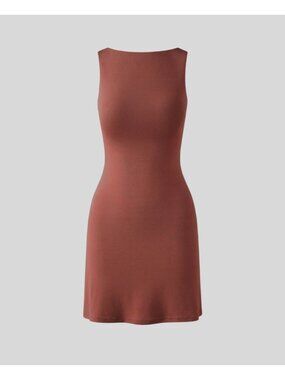 NEW OGL Move Eco SunKiss Cooling Open-Back Bandless Brami Mini Dress Medium